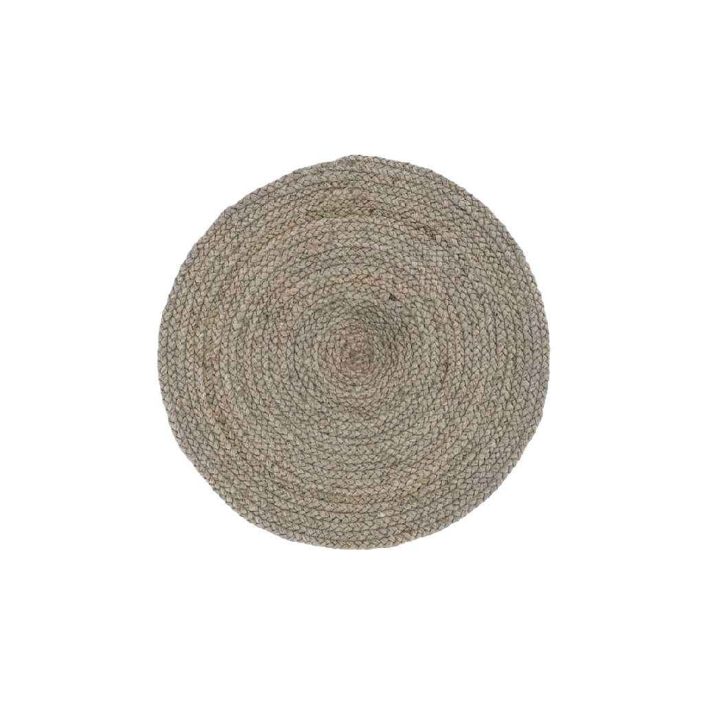 Mantel individual redondo de fibra natural trenzada-prediksigacorkebun.xyz